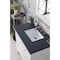 James Martin Vanities Palisades 36in Single Vanity, Bright White w/ 3 CM Charcoal Soapstone Quartz Top 527-V36-BW-3CSP - alternate 5